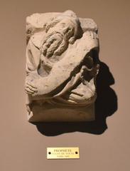 Vault segment depicting a prophet at Musée Saint Rémi, Reims