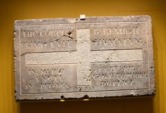 Musée Saint Rémi commemorative funeral slab in Reims