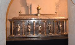 Musée Saint Rémi displaying the châsses de Saint Rémi, ornate reliquary chests