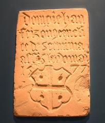 Foundation stone of Saint Rémi Church at Musée Saint Rémi in Reims