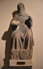 Statue of Saint Anthony at Musée Saint Rémi in Reims