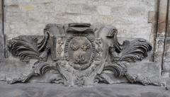 Royal coat of arms displayed at Musée Saint Rémi in Reims
