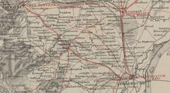 Ancient Roman road trace from Argentoratum to Tres Tabernae in Alsace region