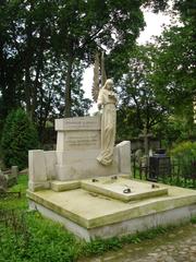 Bernardine Cemetery with old tombstones and autumn trees