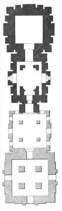 Detailed map of Lingaraj Temple complex in Bhubaneswar, India