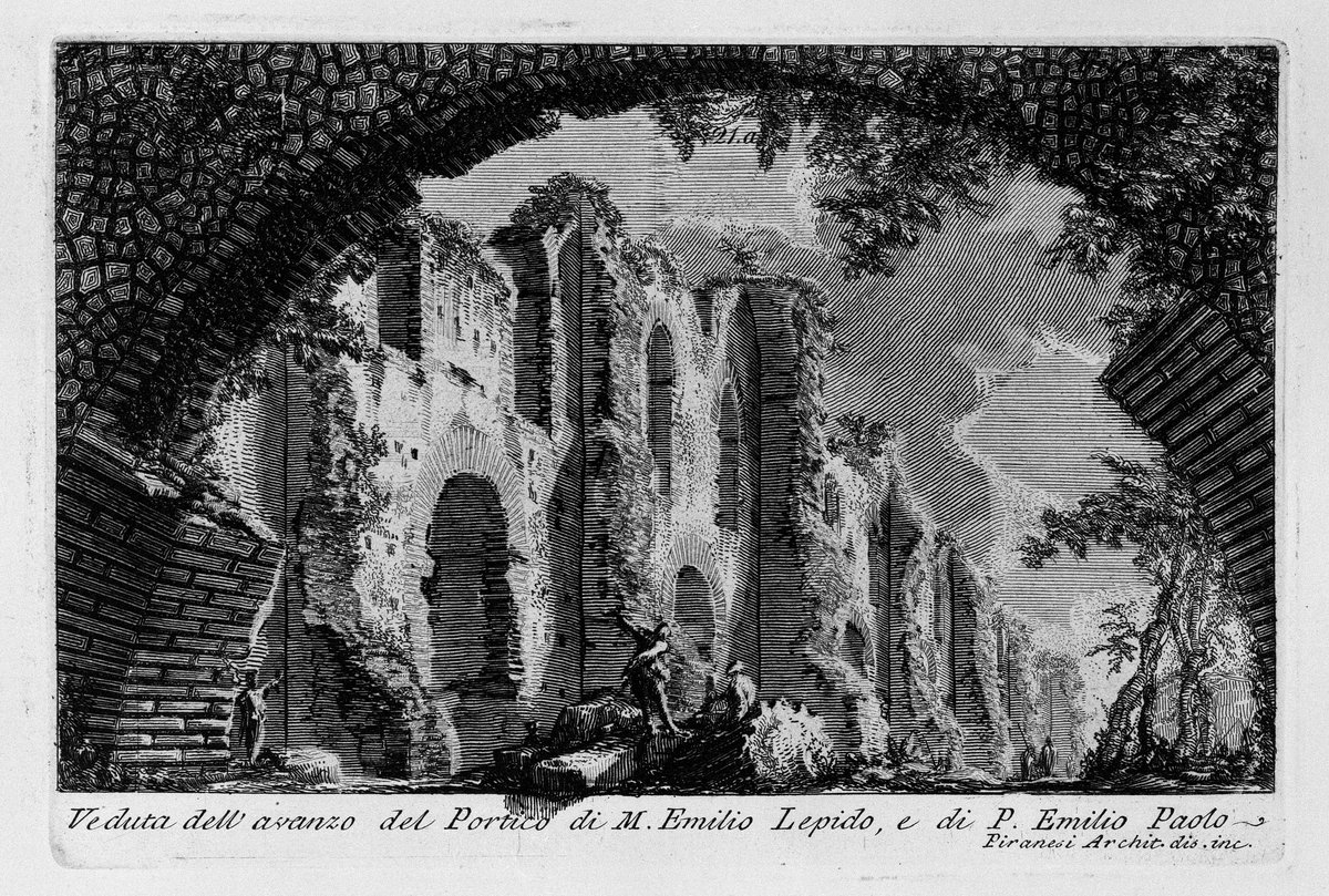 Piranesi architectural engraving of classical ruins with intricate details