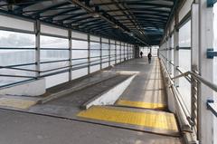 Exterior view of Moscow MCC Avtozavodskaya station in summer