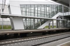 Bulvar Rokossovskogo station platform of Moscow Central Circle