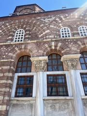 Back view of Vefa Kilise Camii showing detailed windows and ornate decorations