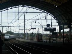 TGV train number 8501 departing Montauban train station in Tarn-et-Garonne, France, heading towards Toulouse