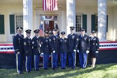 Tennessee Army National Guard soldiers at the Hermitage during President Trump's visit
