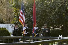 Tennessee Army National Guard color guard team presenting colors