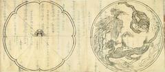 Artistic sketch for a mirror depicting front and back views