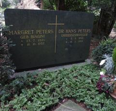 Grave of Hans Peters at Südfriedhof Cemetery in Cologne