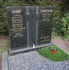Grave of Fritz Pott at Cologne South Cemetery