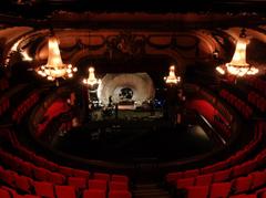 Top view of the main room of the Trianon with elegant French interior design