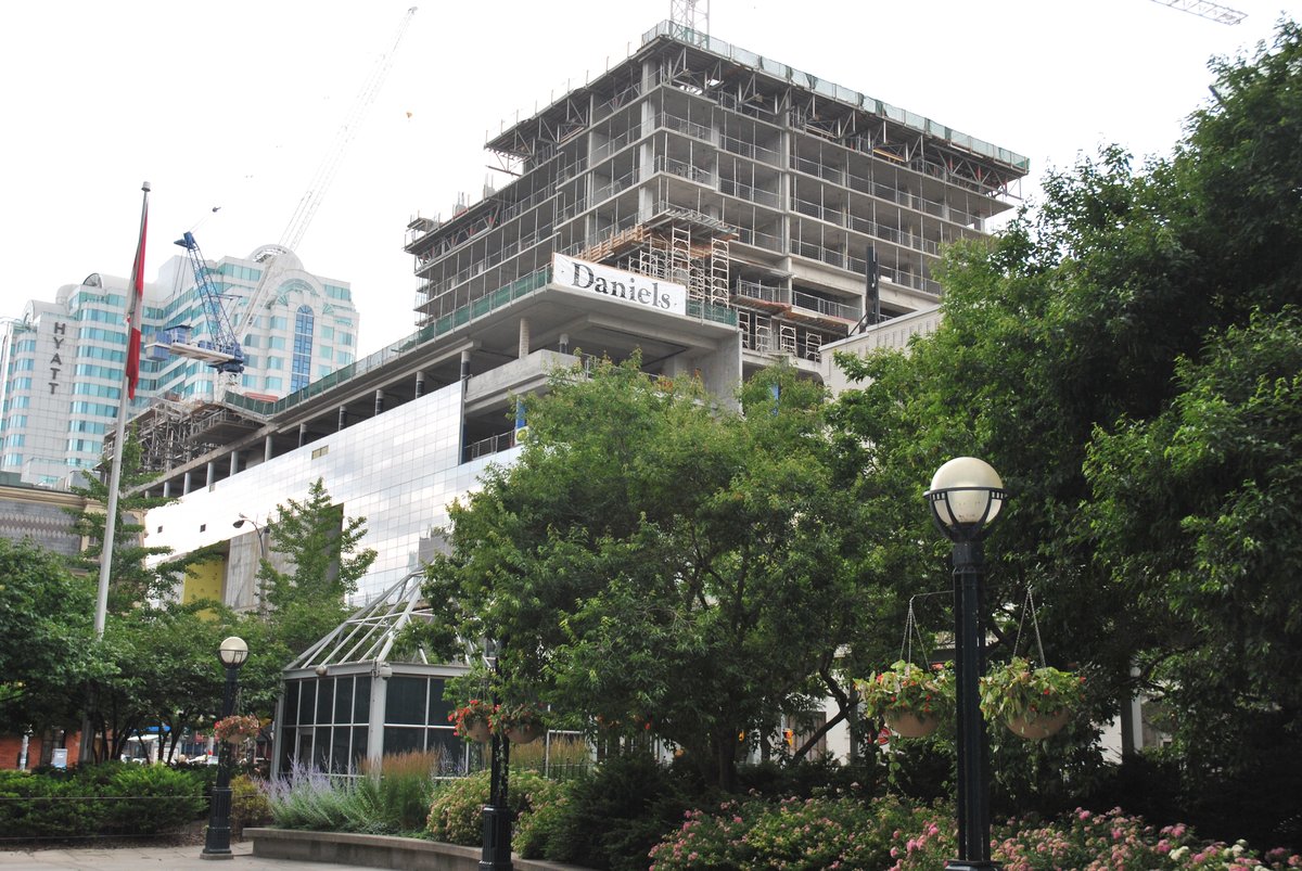 Toronto's TIFF Bell Lightbox cinema building under construction