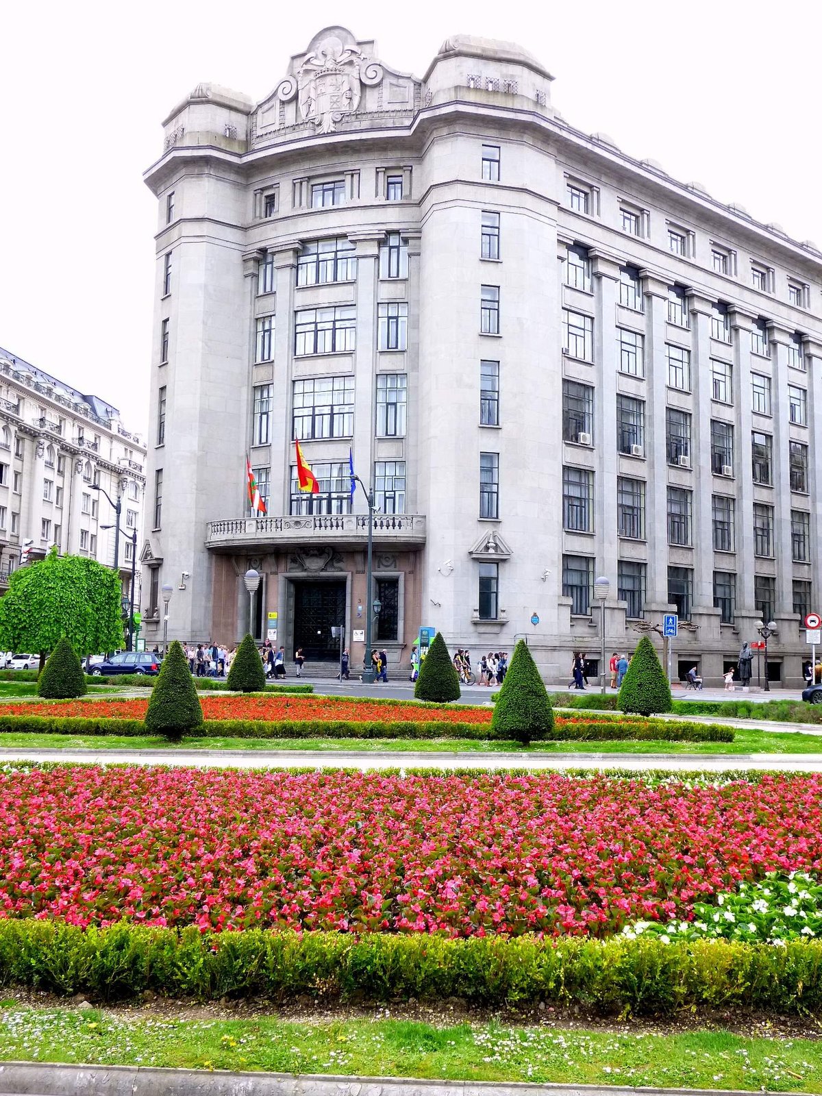 Plaza Moyúa with Agencia Tributaria building in Bilbao