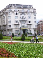 Plaza Moyúa and Hotel Carlton in Bilbao city center