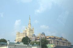 View of Moscow cityscape on 25th of July 2016 with historical and modern buildings