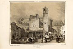 Iglesia de Santiago church in Toledo, Spain, historical architecture