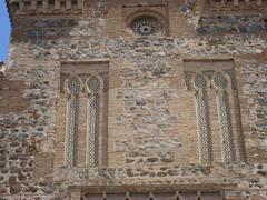 Facade of Church of Santiago del Arrabal in Toledo, Spain