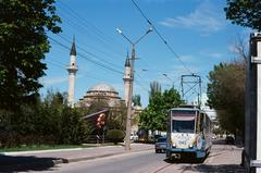 Eupatoria tram 042 near Friday Mosque Juma-Jami Mosque