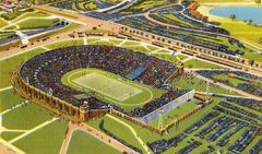 Aerial view of Municipal Stadium in Philadelphia, Pennsylvania