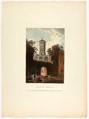 Arch of Pantani ancient Roman ruins illustration from Ruins of Rome