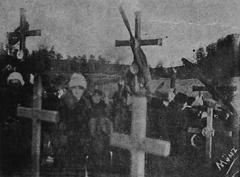 Cemetery of the Defenders of Lviv during All Saints' Day in 1920