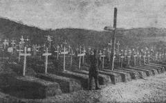 Historic Cemetery with statues and monuments from 1919 in Lviv, Poland