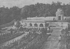 Cmentarz Obrońców Lwowa cemetery in 1937 with rows of gravestones