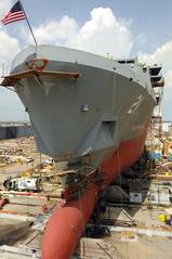 Amphibious transport dock ship New York (LPD 21) under construction at Northrop Grumman Ship Systems