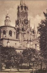 View inside the courtyard of the Ascension Monastery with Church of St. Michael Malein at the Moscow Kremlin