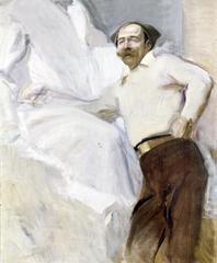Portrait of sculptor Mariano Benlliure y Gil by Joaquín Sorolla y Bastida