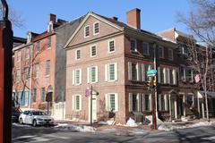 Three-and-a-half story colonial brick house, Thaddeus Kosciuszko National Memorial, smallest U.S. National Park unit