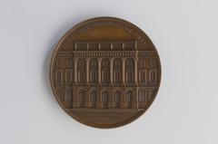 Medal showing draped bust of Jacques-Denis Antoine on obverse and facade of Hotel des Monnaies de Paris on reverse