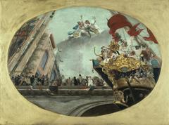 Jean Joseph Weerts painting The City of Paris receiving the nations