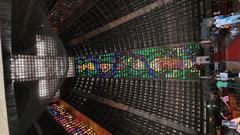 Interior of the Metropolitan Cathedral of Saint Sebastian in Rio de Janeiro