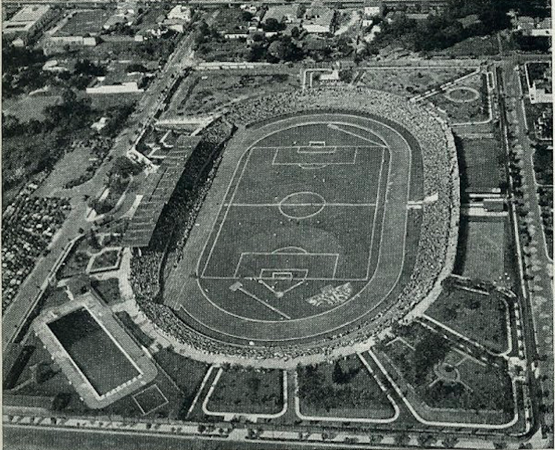 Historic Estadio Nacional de El Salvador stadium in 1935