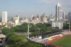 A splendid view of Kuala Lumpur with Stadium Merdeka to the right in 2007