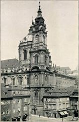 Historical image of St Nicholas Church from a 1906 guide to the Bohemian section and the Kingdom of Bohemia
