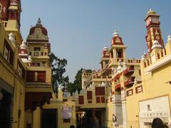 Birla Mandir temple wall with intricate carvings and architectural details