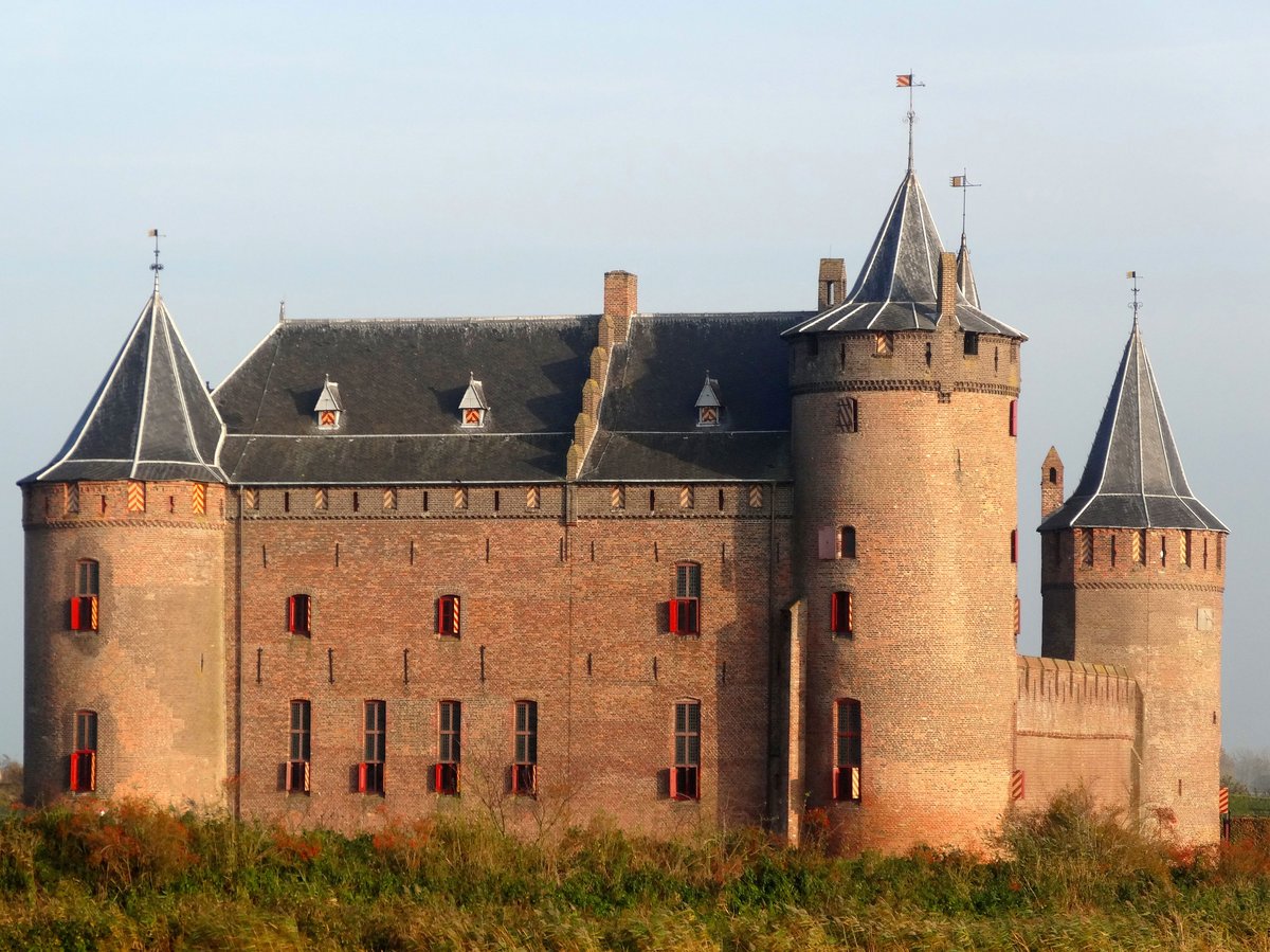 Muiderslot castle viewed from the west