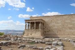 Erechtheion temple on the Acropolis in Athens, Greece