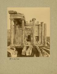 Erechtheion North Porch viewed from the north with Ionic columns and detailed sculptures