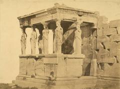 Southeast view of the Erechtheion's Caryatid Porch after 1846-1847 restorations