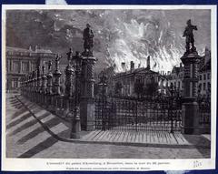 Fire in Egmont Palace Brussels January 22 1892