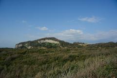 View of Acropoli di Cuma from the forest