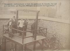 Historical painting of Lacroix's execution